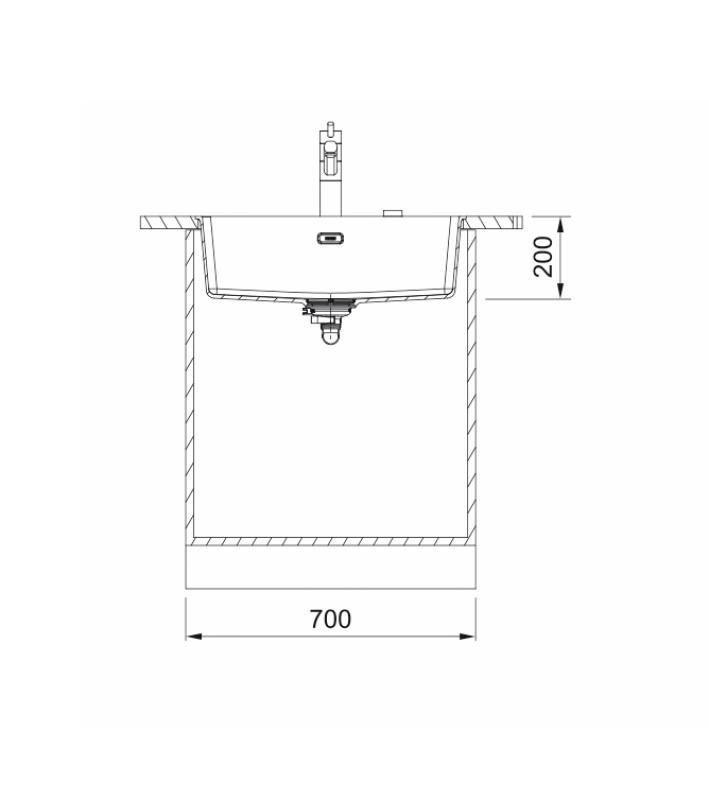 Franke Maris MRG 210 / 110-62 Fragranite черна едиция матова мивка за плоско вграждане