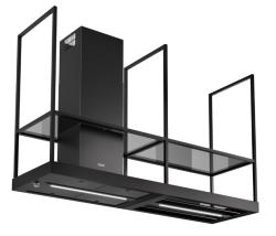 Franke Mythos T-Shelf островен абсорбатор матово черен 180см с рафтове 3250678073