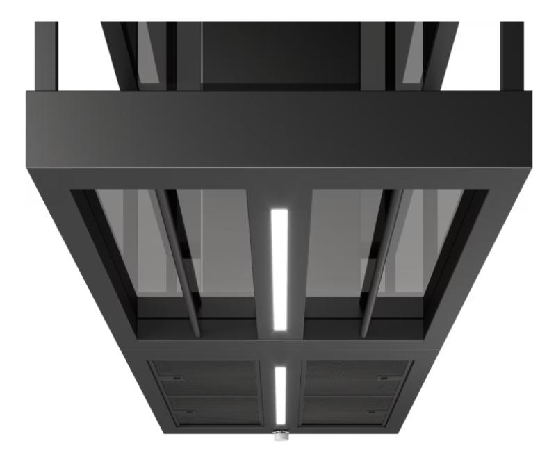 Franke Mythos T-Shelf островен абсорбатор матово черен 180см с рафтове 3250678073