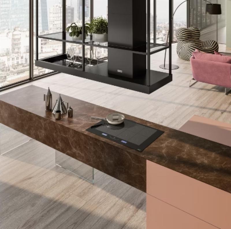 Franke Mythos T-Shelf островен абсорбатор матово черен 180см с рафтове 3250678073