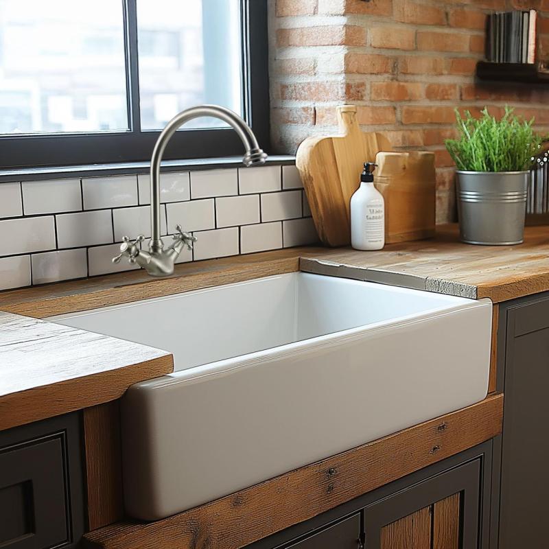 AquaTrimo Windsor Класически кухненски смесител в носталгичен стил и кръгъл чучур, хром 21WS7652CM