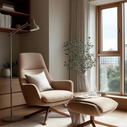 Декор Артемия сива подова лампа с дълъг метален рамо диаметър 16,5 см 2300