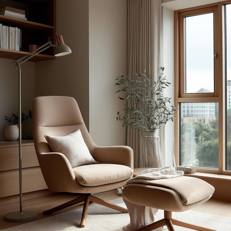 Декор Артемия сива подова лампа с дълъг метален рамо диаметър 16,5 см 2300