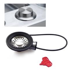 Franke Комплект за мивки с интегриран дренаж (турбо) с автоматично оттичане и бутон неръждаема стомана 1208957709