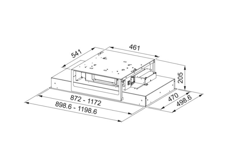 Franke Mythos таванен аспиратор от неръждаема стомана 90 см 350.0679.881