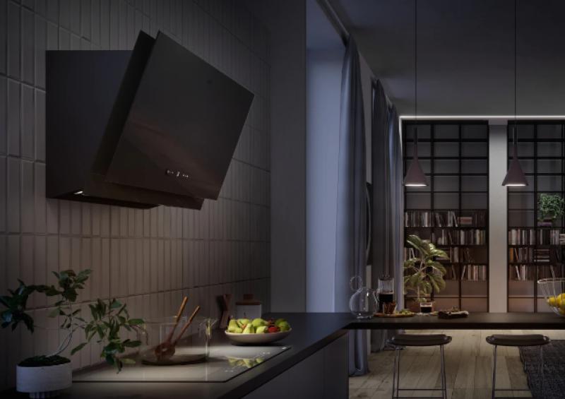 Franke Maris 2.0 Pro вертикален черен стъклен абсорбатор 90см 330.0682.357