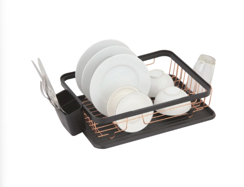 EPKA Черен/розово златен сушилник за съдове стомана 43.3x10.5x32cm 1208958247