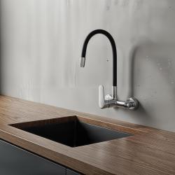 Акватримо Чопин стенен кран хром с висок гъвкав излив 21CP8462CM