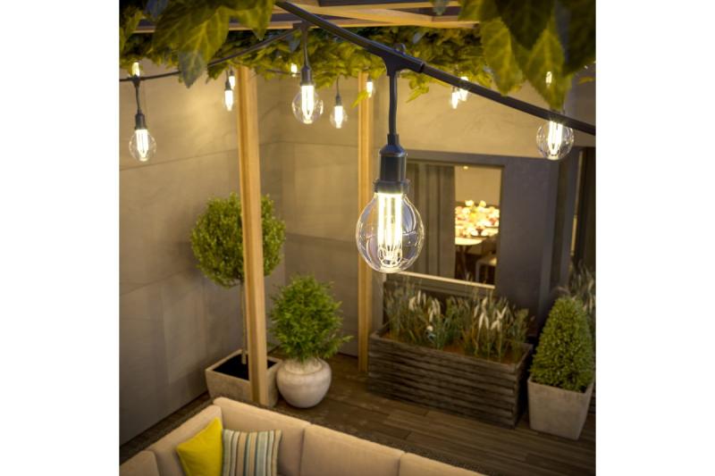 Decor Градинска гирлянда 10м AC220-240V 50-60Hz 10xE27 2x0 75мм 1208958646