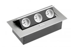 Кабел за разширение на десктоп 3x гнездо със заземяване, без кабел, алуминий 1208958668