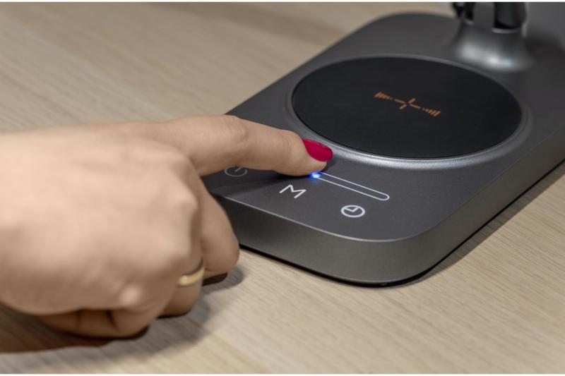 Decor Настолна лампа Bressi 8W 450lm AC220-240V 3-CCT Безжично зареждане USB PF>0 5 RA>80 Сива 1208962480