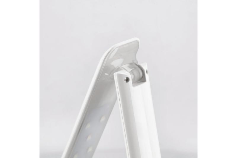 Decor Лампа за маса GALACTIC LED 5W 240lm AC220-240V 50/60Hz със сменяеми цветове (3000K 4000K 6000K), календар, будилник, термометър, бяло тяло. 1208962484