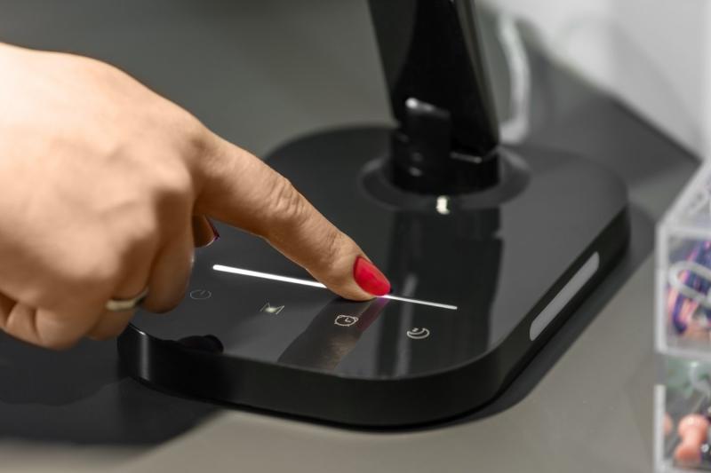 Decor Настолна лампа Gale 8 W 550lm AC220-240V 5-CCT 10 степенно затъмняване PF>0,5 RA>80 черна 1208962487