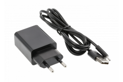 Decor ИЗУКА LED настолна лампа 6W 400lm AC220-240V 50/60Hz CCT индуктивно зарядно черна 1208962497