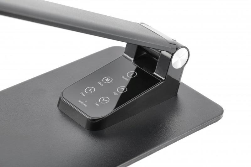 Decor На български: Настолна лампа Loneos 12W 700lm AC220-240V 3-CCT 5 степенно затъмняване RA>80 USB черна 1208962502