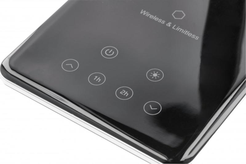 Decor На български: Настолна лампа Tritton 6W 340lm AC220-240V 4-CCT Безжично зареждане USB PF>0 5 RA>80 черна 1208962518