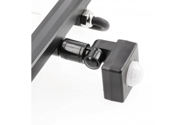 LED прожектор iNEXT с датчик за движение 30W 2400lm, PF>0,9, RA>80, IP65, 120°, 6400K, черен корпус 1208962860