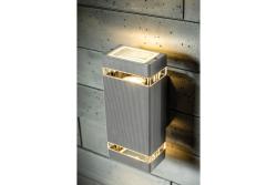 Decor Стенен осветител двупосочен NESSA GU10 MAX. 2x50W IP54 AC220-240V 50/60Hz сив 1208963008