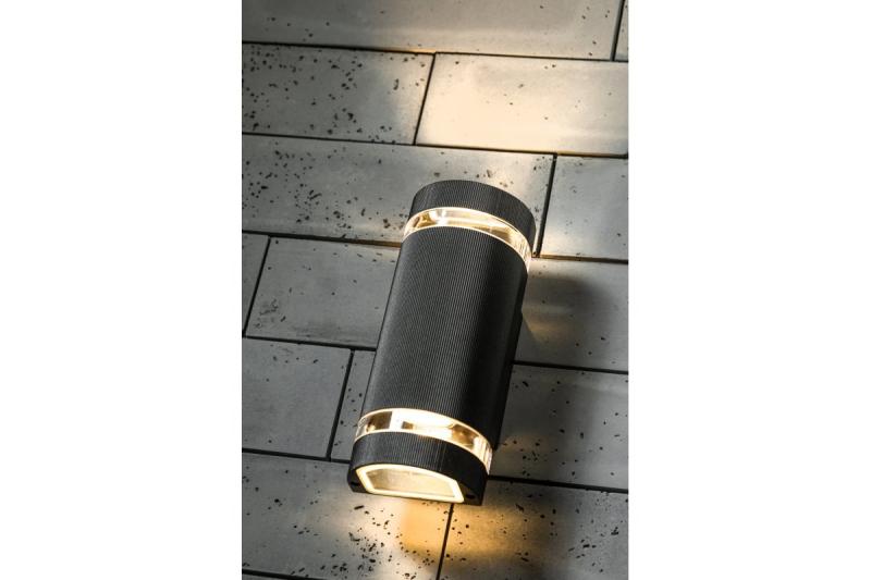 Decor Стенен осветител двупосочен SILVA GU10 MAX.2x50W IP54 AC220-240V 50/60Hz черен 1208963135