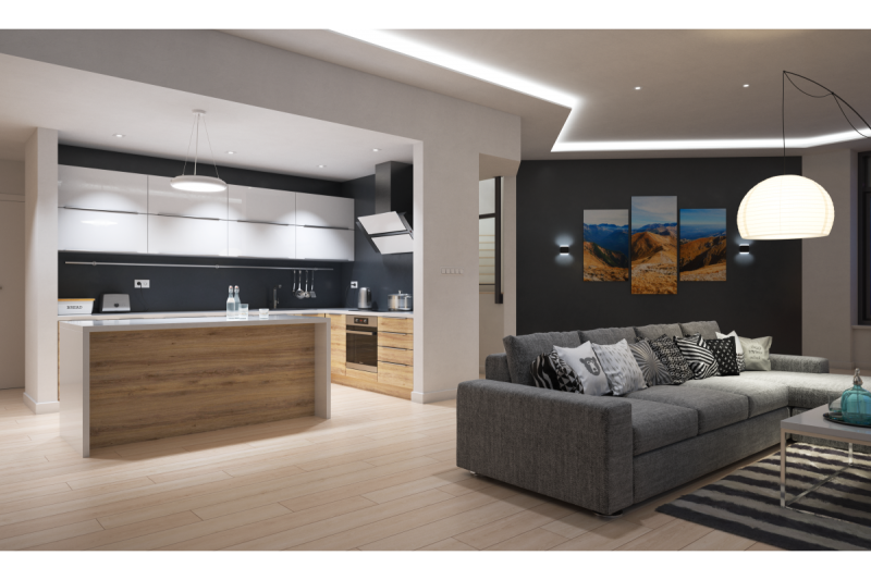 Decor Фасадно осветително тяло с двупосочни LED лампи VALLA 8W 640lm AC220-240V 50/60Hz IP54 4000K 1208963228