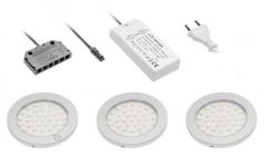 Декор кухня Комплект кухненско осветление с 3 спота с превключвател осветление топло бяло 1208963267