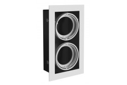 Decor ПИРЕО таванна лампа с вграден монтаж ДВОЙНО сиво/сиво 1208963777