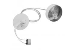Decor Комплект за закачване за осветително тяло SENSA с 1,5 метров провод, кръгъл, бял. 1208963801