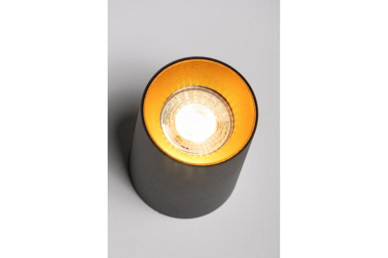 Decor Таванна лампа AERO II алуминий 70x100мм IP20 макс. 20W кръгла черна. 1208963809