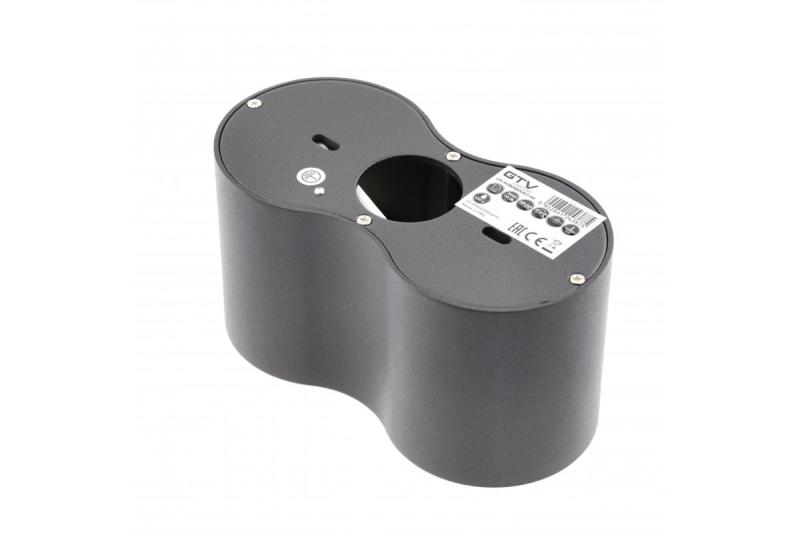 Decor Таванна осветителна арматура AVEIRO DUO алуминий 160x80x85мм IP20 максимум 20W*2 кръгла черна. 1208963826