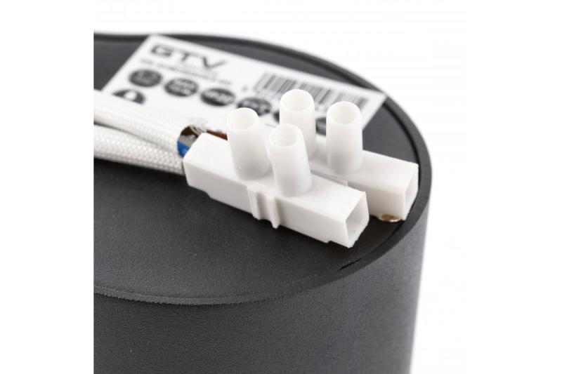 Decor Таванна осветителна арматура AVEIRO DUO алуминий 160x80x85мм IP20 максимум 20W*2 кръгла черна. 1208963826