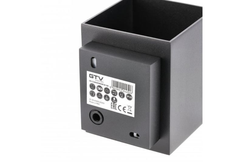 Decor Стенен монтаж CAMPIONE алуминий G9 IP20 макс. 40W IP20 квадратно черно. 1208963849