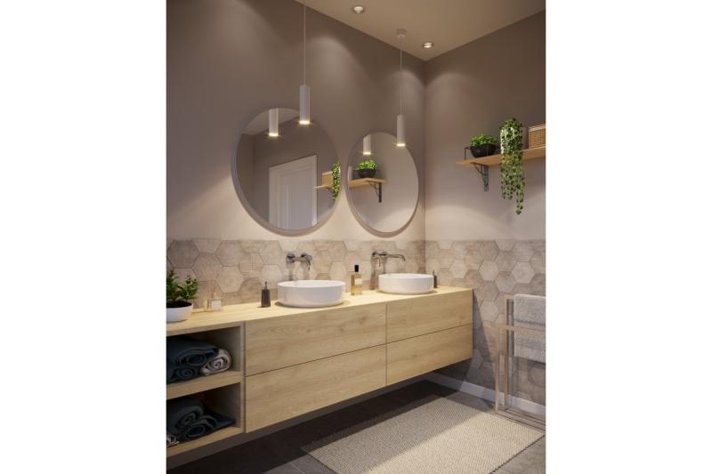 Decor Висяща осветителна апаратура LAGOS GU10 алуминий IP20 макс. 20W бял 1208963910