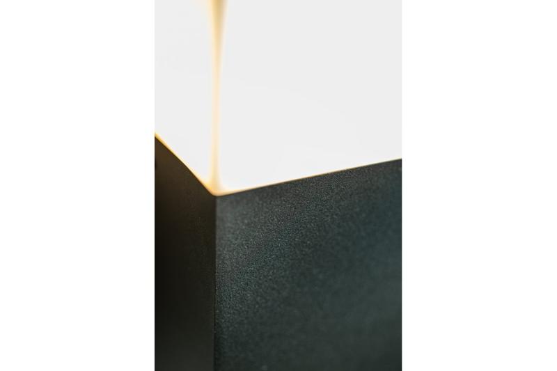 Decor Градинско осветително тяло LARGO-AU E27 MAX.15W IP44 AC220-240V 50-60Hz графитна стенна лампа с права форма 1208963916