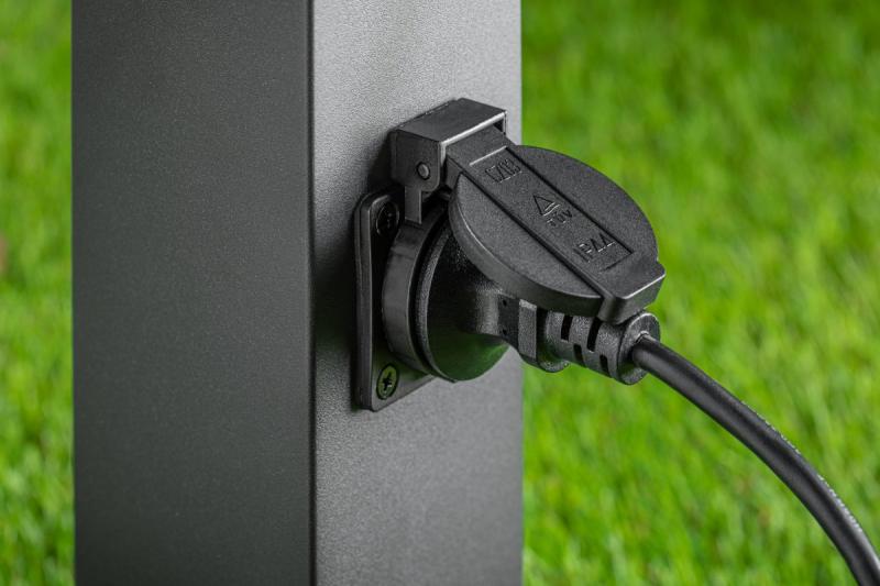 Decor Градинско осветително тяло LARGO-P 50 E27 MAX.15W IP44 AC220-240V 50-60Hz макс. 2500W монтажна пост графит 1208963919