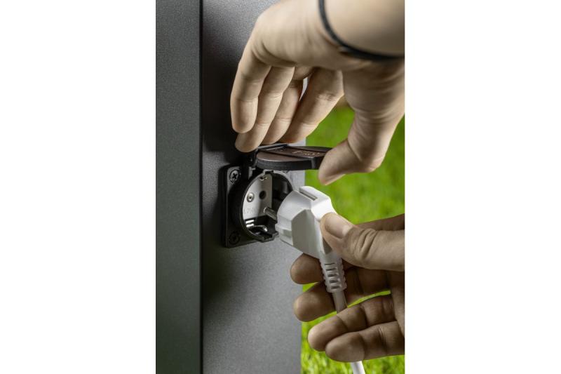 Decor Градинско осветително тяло LARGO-P 50 E27 MAX.15W IP44 AC220-240V 50-60Hz макс. 2500W монтажна пост графит 1208963919