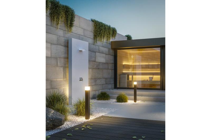 Decor Градинско осветително тяло LARGO-P 80 E27 MAX.15W IP44 AC220-240V 50-60Hz монтажен стълб графит 1208963921