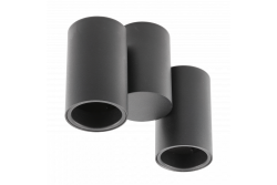 Decor Таванна лампа LUPO алуминий 17.5x5.6x11.5 IP20 2*GU10 макс. 50W кръгла черна 1208963926