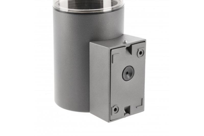 Decor Градинска лампа MEDIO-AU PIR E27 MAX.15W IP54 AC220-240V 50-60Hz графитна стенна лампа 1208963938