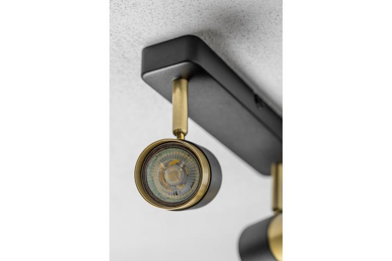 Decor Таванна лампа ORIO алуминиева 24.0x5.5x14.0 IP20 2*GU10 макс. 50W кръгла черна 1208963965