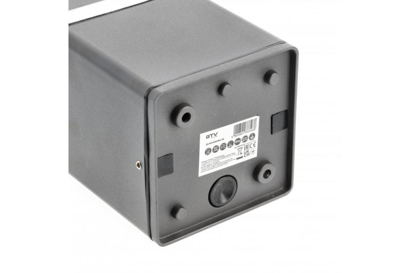 Decor Таванна лампа RIVEN алуминий 102x120 IP54 максимум 35W квадратен графит 1208963983