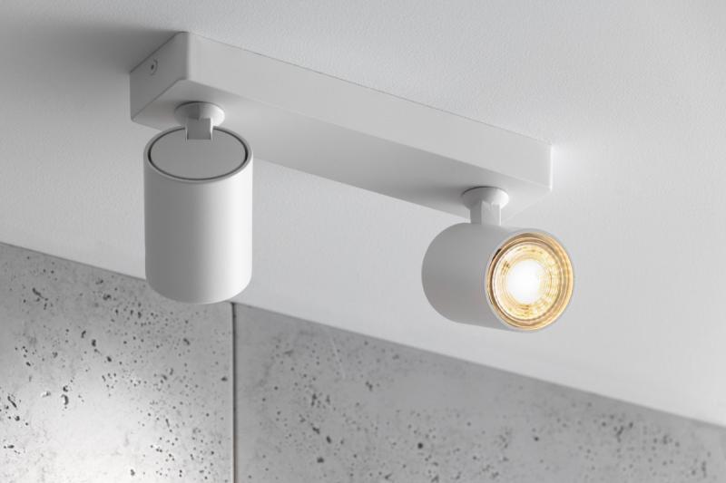 Decor Таванна осветителна тяло SANTO алуминий IP20 макс. 20W*2 двойно кръгло бяло. 1208963998