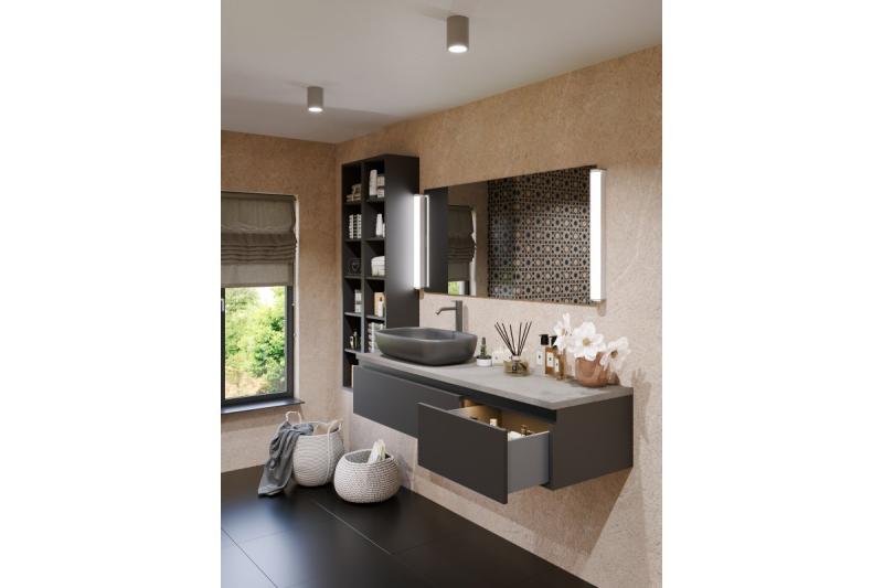 Decor SENSA AQUA таванна лампа алуминий 85x115 IP54 максимум 50W кръгла сива 1208964008