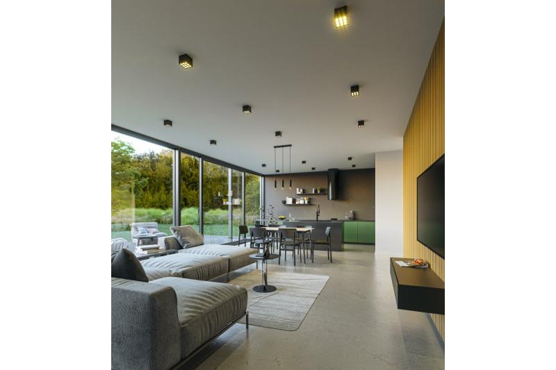 Decor Висящо осветително тяло TRESOS II 3xGU10 алуминий IP20 макс. 3x20W черно 1208964030