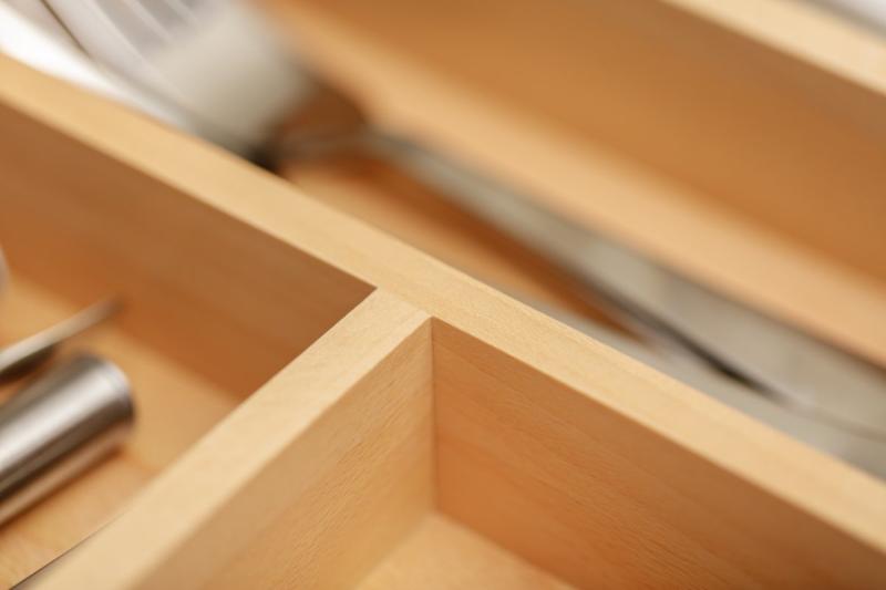 Декор Кътле Поставки за прибори Регулируема вложка за шкафове 400-600 мм Цвят Бук 1208966289