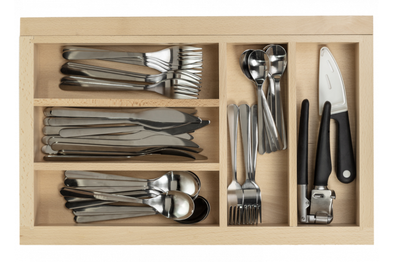 Декор Кътъл Прибори за прибори Регулируем приборник Цвят Бук 1208966290