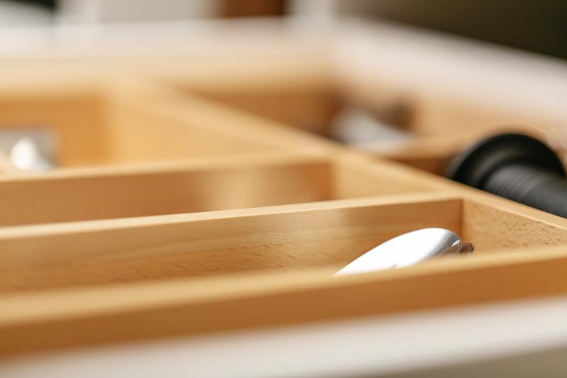 Декор Кътъл Прибори за прибори Регулируем приборник Цвят Бук 1208966290