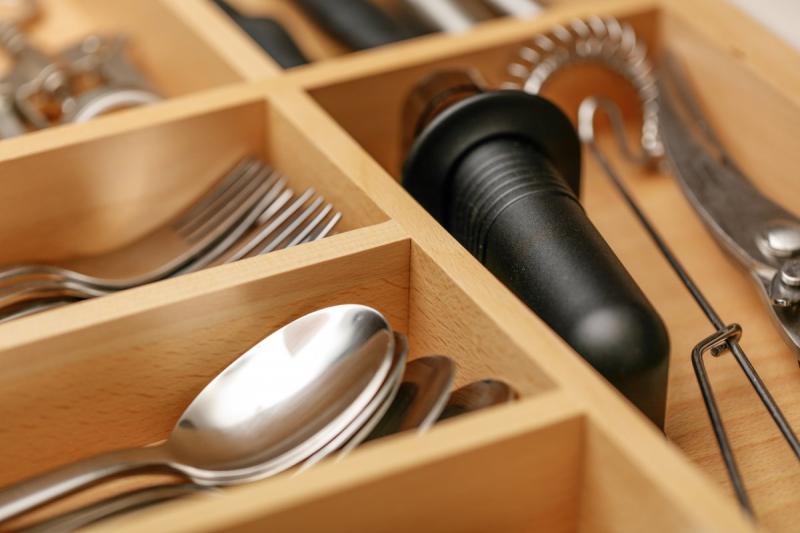 Декор Кътъл Прибори за хранене Кухня Регулируем Органайзер за прибори 1208966292