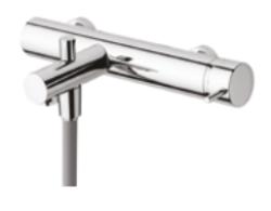 Ватереволюция Flow смесител за вана с комплект ръчен душ PVD матово четкано Gun Metal T130GME