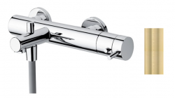 Водна революция Flow баня термостат с комплект ръчен душ PVD Светло злато T130TWGE