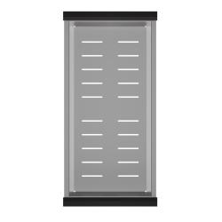 Квадратна неръждаема стоманена кошничка за отпадъци 425x200mm за мивки 1208967516